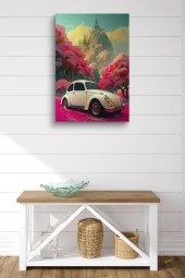 Manzara Detaylı Tosbağa Yağlı Kanvas Tablo thumbnail 1