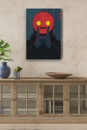 Gözyaşı Detaylı İfadesiz Çizim Yağlı Kanvas Tablo thumbnail 1