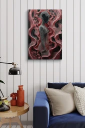 Sanatsal Modern İnsan Silueti Yağlı Kanvas Tablo thumbnail 3