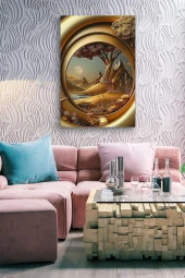 Kabartma Görünümlü Manzara Yağlı Kanvas Tablo thumbnail 7