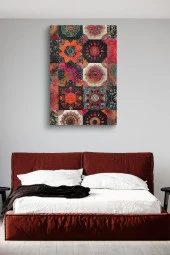 Rengarenk Desenler Yağlı Kanvas Tablo thumbnail 3