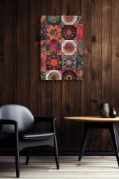 Rengarenk Desenler Yağlı Kanvas Tablo thumbnail 6