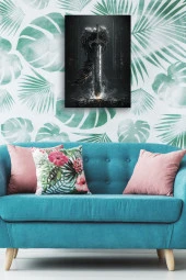 Kanat Detaylı Kılıç Yağlı Kanvas Tablo thumbnail 5