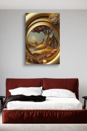 Kabartma Görünümlü Manzara Yağlı Kanvas Tablo thumbnail 3