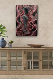 Sanatsal Modern İnsan Silueti Yağlı Kanvas Tablo thumbnail 1