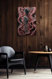 Sanatsal Modern İnsan Silueti Yağlı Kanvas Tablo thumbnail 5