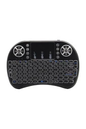 Işıklı Mini Kablosuz TV Klavye Mouse Bataryalı thumbnail 4