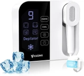 Yasomi Depilatör Optimal Teknoloji Sınırsız Atım Safir Buz Soğutma Sistem 9Kademeli Epilasyon Cihazı - 2