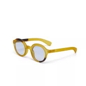 Okkia Lauro Unisex Yuvarlak Sarı Havana Güneş Gözlüğü Siyah Degrade Mavi Gradyan thumbnail 2
