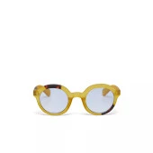 Okkia Lauro Unisex Yuvarlak Sarı Havana Güneş Gözlüğü Siyah Degrade Mavi Gradyan thumbnail 4
