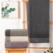 Schafer Home Line 50x90 Armürlü Havlu 1 Parça-Antrasit - 1