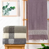 Schafer Home Crepe 50x90 Armürlü Havlu-Lavanta - 1