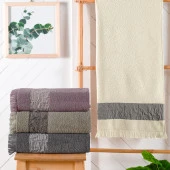 Schafer Home Crepe 70x140 Armürlü Havlu-Krem - 1