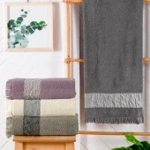 Schafer Home Crepe 50x90 Armürlü Havlu-Antrasit - 1