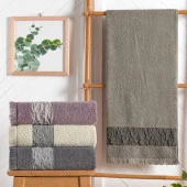 Schafer Home Crepe 50x90 Armürlü Havlu-Antrasit - 2