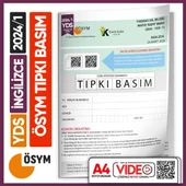 YDS 2024/1 ÖSYM Tıpkı Basım Çıkmış Soru Deneme Kitapçığı Yeni Baskı Video Çözümlü Türkiye Geneli - 1