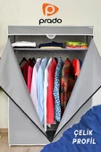 Prado Basic  Çelik Profilli Portatif Bez Dolap GRİ - 1