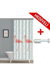 Prado Flamingo Banyo Perdesi + Askı Hediyeli 123-200 Cm - 1