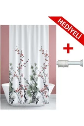 Prado Beyaz Çam Banyo Duş Perdesi 180X200 Cm - 2