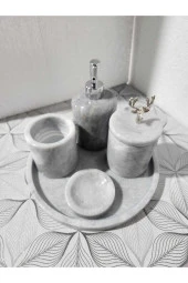 mermer 5li banyo seti - 1