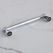 Sütun Krom Metal Kulp 128 mm-12.8 cm Mobilya Çekmece Mutfak Dolabı Dolap Kapak Kulpları Kulbu Kulpu - 4