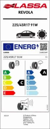 225/45R17 91W REVOLA Lassa - 4