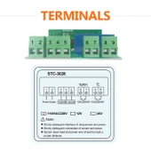 STC-3028 dijital sıcaklık nem ölçer 110-220V 10A termostat çift ekran termometre - 10