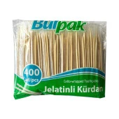 Burpak Jelatinli / Poşetli Ahşap Kürdan - 400 Adetlik 10 Paket thumbnail 2