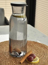 Sipahi Kapaklı Karaf Seti Gri 1250 Ml - 1