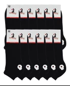 12 Adet Büyük Numara Erkek Redzone Beyaz Patik Çorap 44-48 - 2