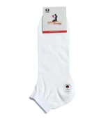 12 Adet Büyük Numara Erkek Redzone Beyaz Patik Çorap 44-48 - 3