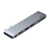 Ugreen Macbook Pro Air İçin Thunderbolt 3 Type-C HDMI USB 3.0 SD Kart Okuyucu Hub Adaptör - 1