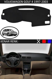 GUERRINO Torpido Koruma Halısı Siyah Kenar Renk Siyah Volkswagen Golf 4 1997-2003 ile Uyumlu thumbnail 1