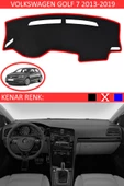 GUERRINO Torpido Koruma Halısı Siyah Kenar Renk Kırmızı Volkswagen Golf 7 2013-2019 ile Uyumlu thumbnail 1