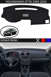 GUERRINO Torpido Koruma Halısı Siyah Kenar Renk Siyah Volkswagen Jetta 2005-2010 ile Uyumlu thumbnail 1
