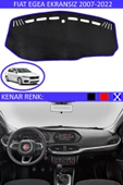 GUERRINO Torpido Koruma Halısı Siyah Kenar Renk Mavi Fiat Egea Ekransız 2007-2022 ile Uyumlu - 1