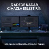 Logitech MX Keys S Gelişmiş Aydınlatmalı Tam Boyutlu Kablosuz Türkçe Q Klavye - Siyah - 2