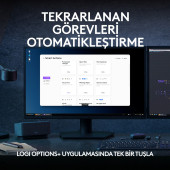 Logitech MX Keys S Gelişmiş Aydınlatmalı Tam Boyutlu Kablosuz Türkçe Q Klavye - Siyah - 9