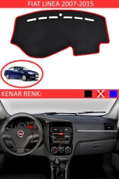 GUERRINO Torpido Koruma Halısı Siyah Kenar Renk Kırmızı Fiat Linea 2007-2015 ile Uyumlu thumbnail 1