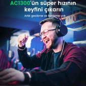 Ugreen AC1300 USB 3.0 1300Mbps 2.4/5Ghz Wi-Fi Kablosuz Alıcı Ağ Adaptörü - 3