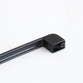Metal Kulp 224 mm-22.4 cm Mobilya Çekmece Dolabı Dolap Mutfak Kapak Kulpları Kulbu Kulpu Siyah thumbnail 3