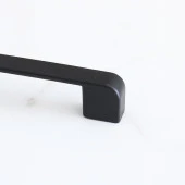 Metal Kulp 224 mm-22.4 cm Mobilya Çekmece Dolabı Dolap Mutfak Kapak Kulpları Kulbu Kulpu Siyah thumbnail 4