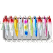 Valkyrie 10 Adet 10gr 4.8cm Kutulu Metal Rapala Jig Seti Balık Olta Yemi İspanyol Oltası - 1