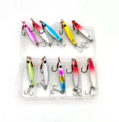 Valkyrie 10 Adet 10gr 4.8cm Kutulu Metal Rapala Jig Seti Balık Olta Yemi İspanyol Oltası - 2