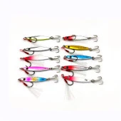 Valkyrie 10 Adet 10gr 4.8cm Kutulu Metal Rapala Jig Seti Balık Olta Yemi İspanyol Oltası - 3