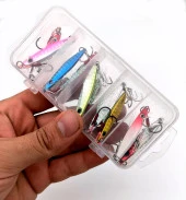 Valkyrie 10 Adet 10gr 4.8cm Kutulu Metal Rapala Jig Seti Balık Olta Yemi İspanyol Oltası - 8