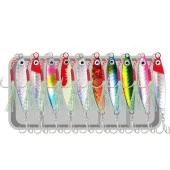 Valkyrie 10 Adet 20gr 6cm Kutulu Metal Rapala Jig Seti Balık Olta Yemi Parlak Gerçekçi Zoka - 1