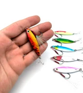 Valkyrie 10 Adet 20gr 6cm Kutulu Metal Rapala Jig Seti Balık Olta Yemi Parlak Gerçekçi Zoka - 5