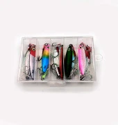 Valkyrie 10 Adet 20gr 6cm Kutulu Metal Rapala Jig Seti Balık Olta Yemi Parlak Gerçekçi Zoka - 8