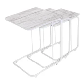 C Zigon Sehpa 3'Lü Takım Mdf Kristal - 1